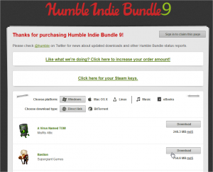 Humble Indie Bundle 9 (pay what you want and help charity) - Mozilla Firefox